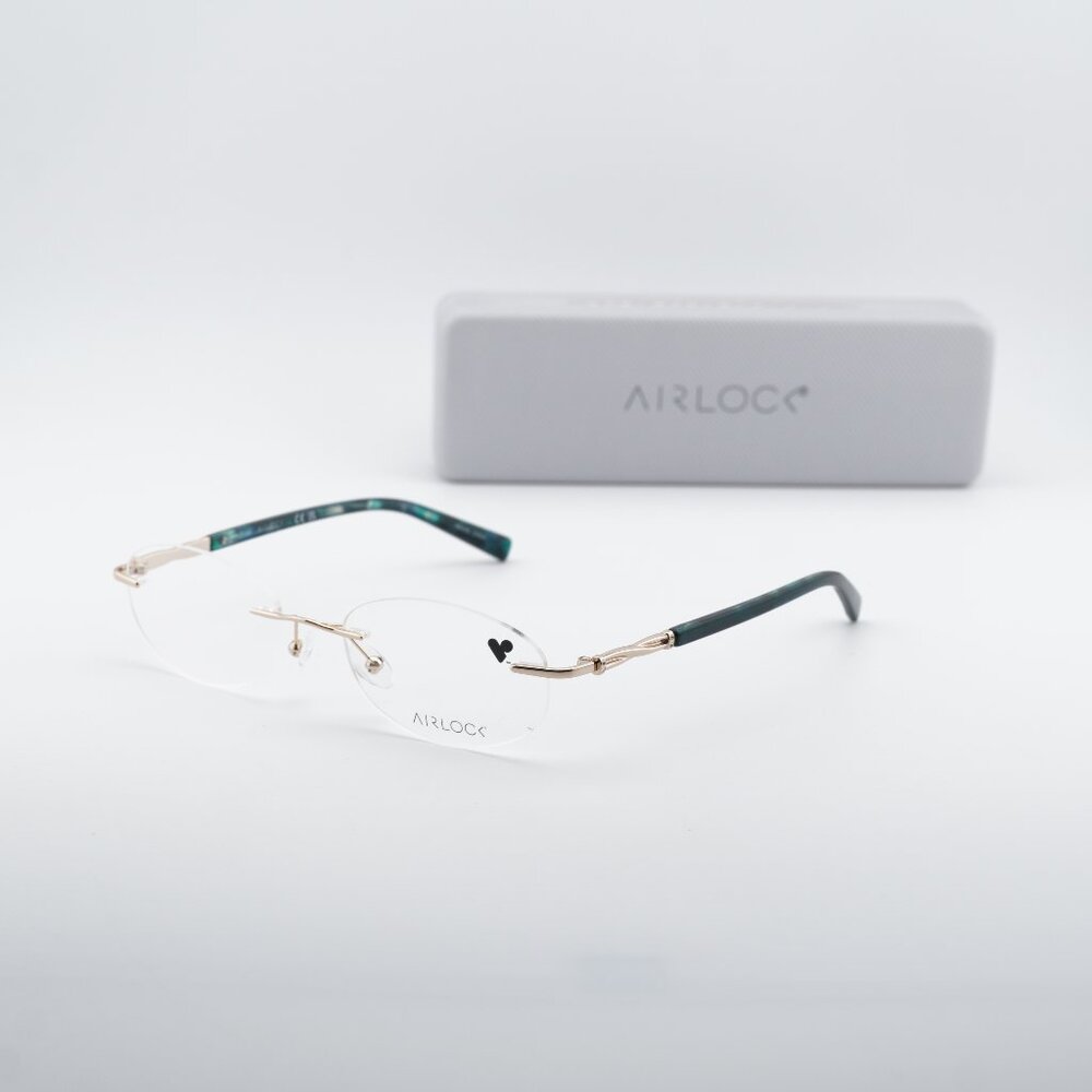 AIRLOCK TULA 202 712 Oval Eyeglasses – Gold/Azure 51mm